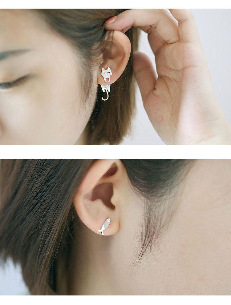 Lovely Cat Fish Earring